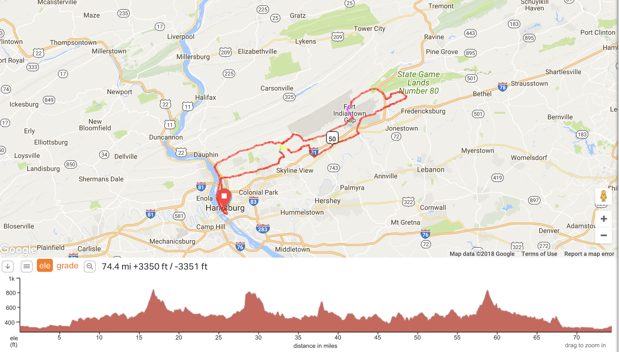 bike track map